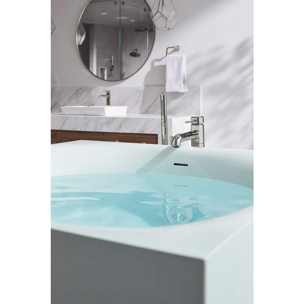 Essential Round 42" Brushed Nickel Framed Wall Mirror