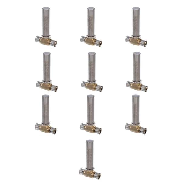 PureFlow 1/2 in. Press Zero Lead Brass Tee Arrestor (10-Pack)