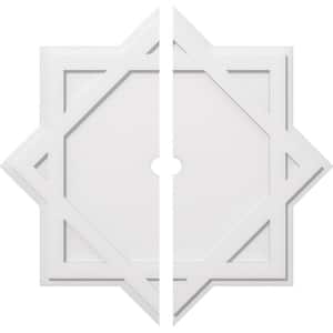 1 in. P X 20 in. C X 36 in. OD X 2 in. ID Axel Architectural Grade PVC Contemporary Ceiling Medallion, Two Piece
