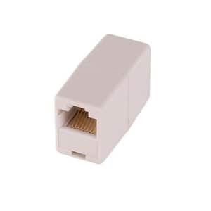 In-Line Network Cable Coupler - White