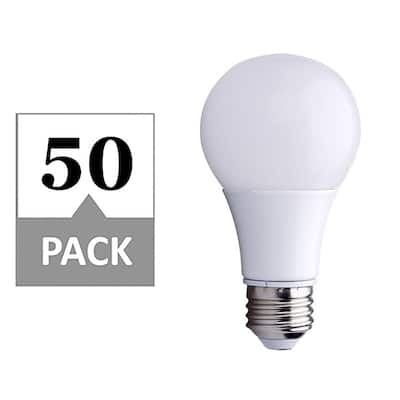 40W Equivalent Soft White 2700K A19 Energy Star and Dimmable 25,000-Hour LED Light Bulb (50-Pack)