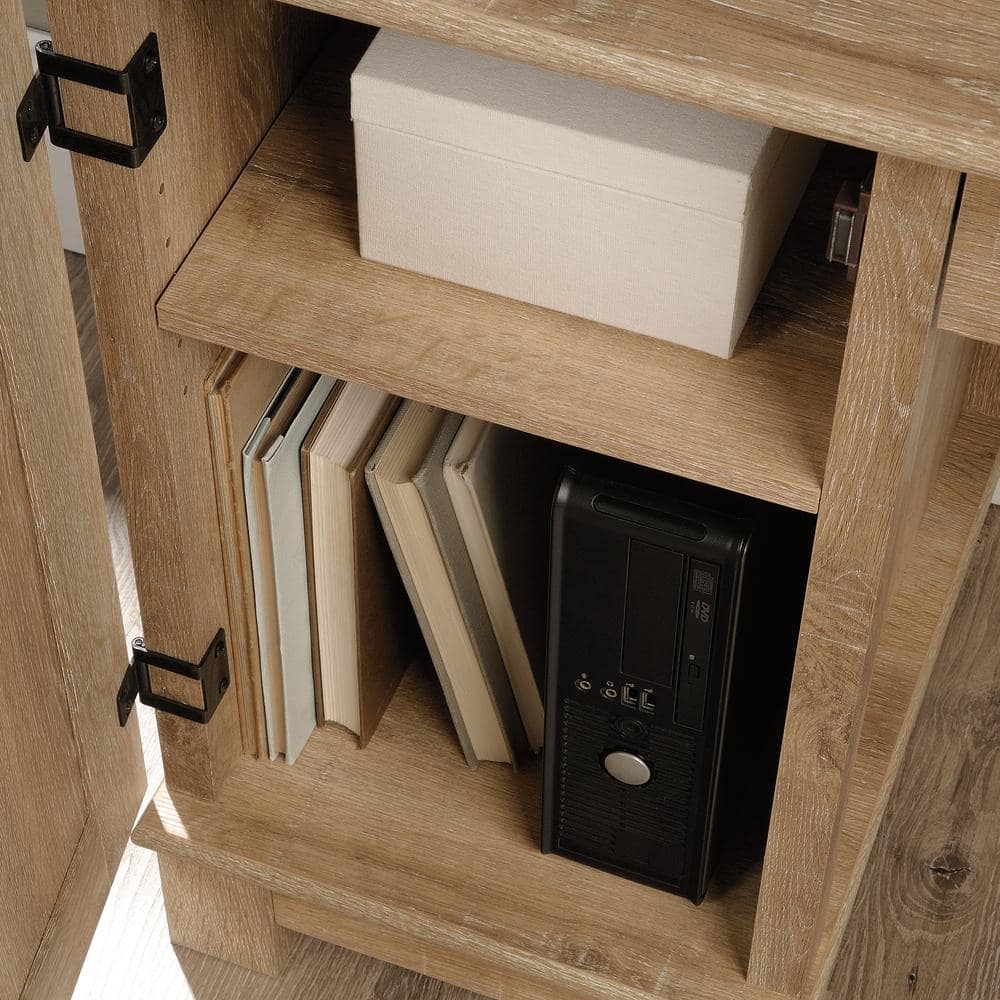 Orchard Oak Double Pedestal Desk with Storage