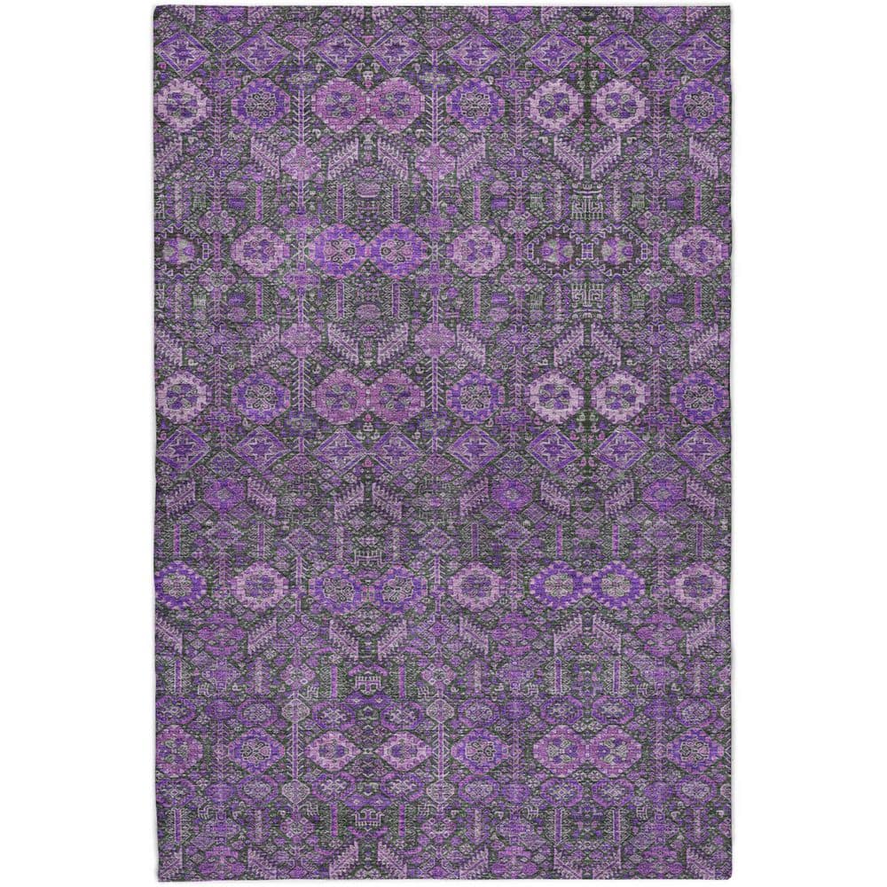 Dream Shag Premium Machine Washable Abstract ADS574 Purple 10 ft. x 14 ft. Area Rug price history on PriceWatchPro