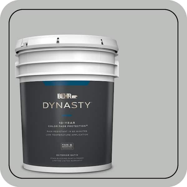 BEHR DYNASTY 5 gal. Home Decorators Collection #HDC-NT-23G Alaskan Gray Satin Enamel Exterior Stain-Blocking Paint & Primer