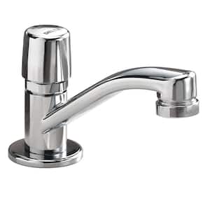 Single-Handle Metering Utility Faucet in Chrome