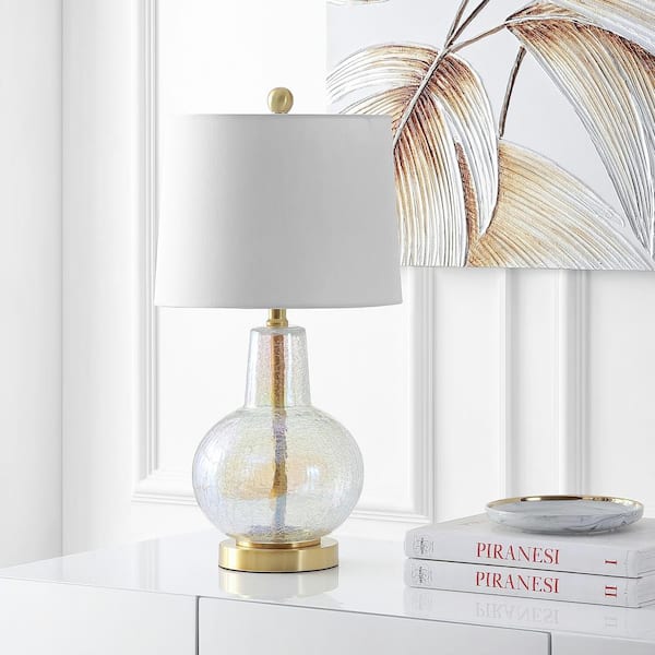 Atlas 24 in. Luster Crackle Table Lamp