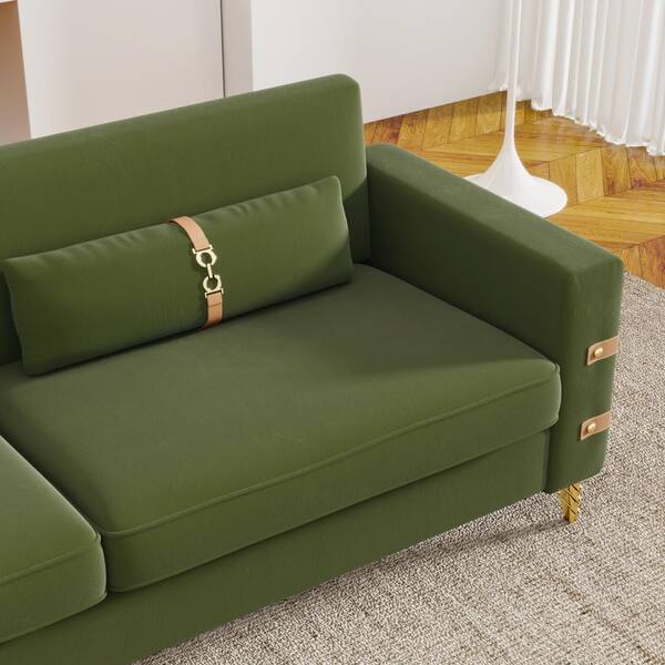 Sofá cama individual verde 104x92x84cm