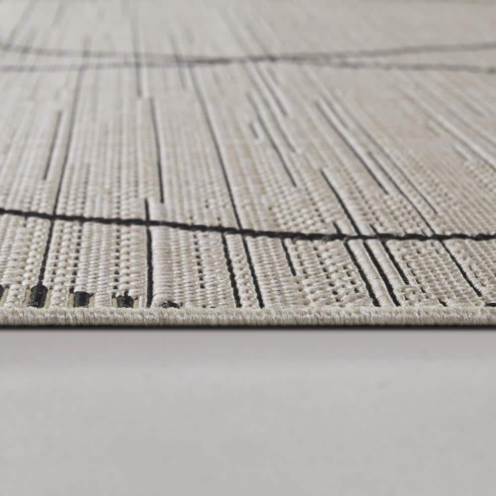 Calderon Cream Flatwoven Synthetic Indoor/Outdoor Area Rug