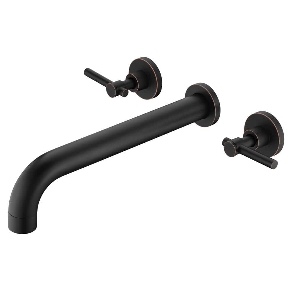 Modern 2-Handle Wall Mounted Roman Tub Faucet with Corrosion Resistant in Oil Rubbed Bronze price history on PriceWatchPro