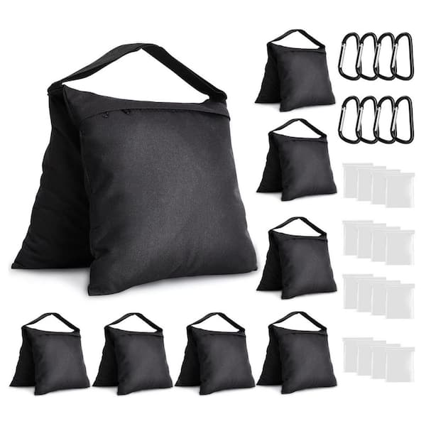 Sandbags, Weight Bags with Aluminum Clips and Sealed Bags for Backdrop Stand, Canopy and Umbrella Base 8-Pack