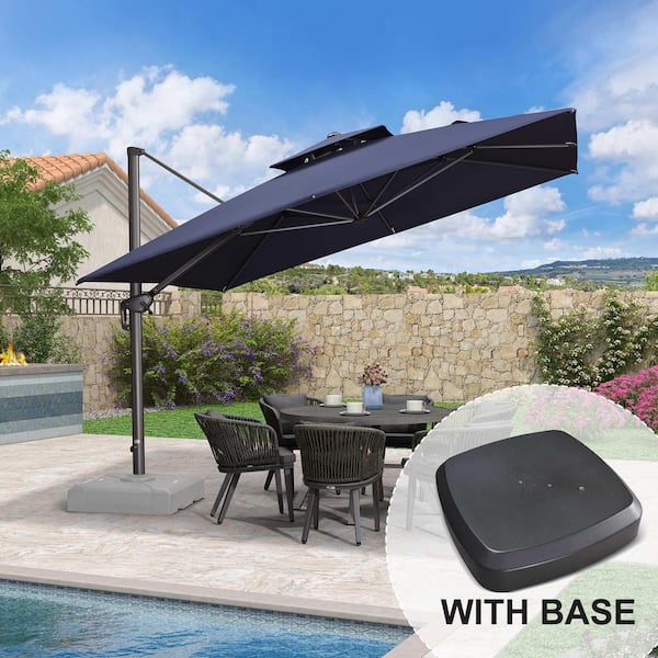 Purple Leaf Cantilever Patio Umbrella - Thumbnail 2