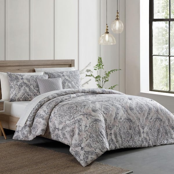 Modern Threads 8-Piece Printed Microfiber Complete Bed Set Marissa King
