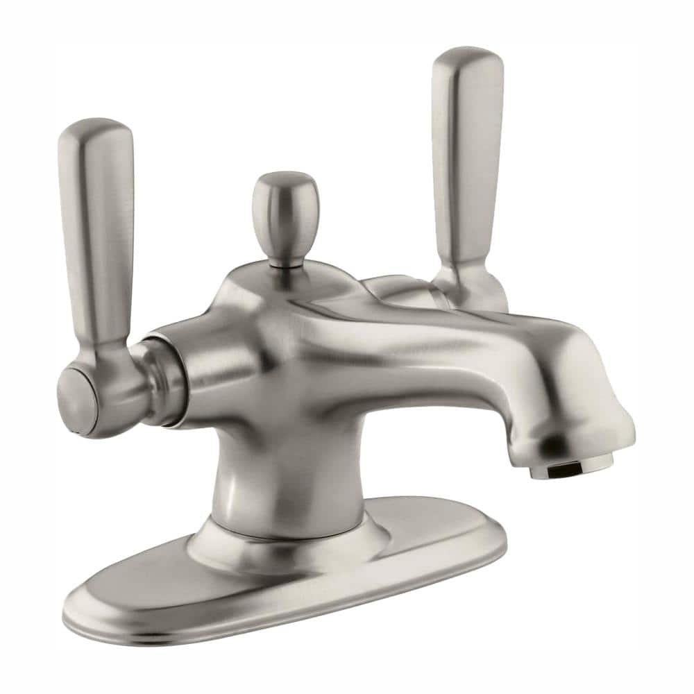 KOHLER Bancroft 4 in. Centerset 2Handle LowArc Bathroom Faucet in