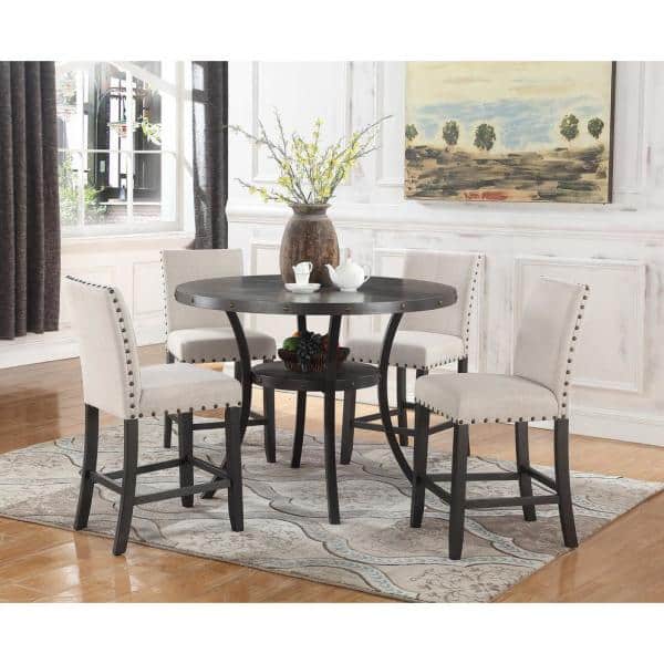 Antique Black Counter Height Dining Set, Best Counter Height Dining Table