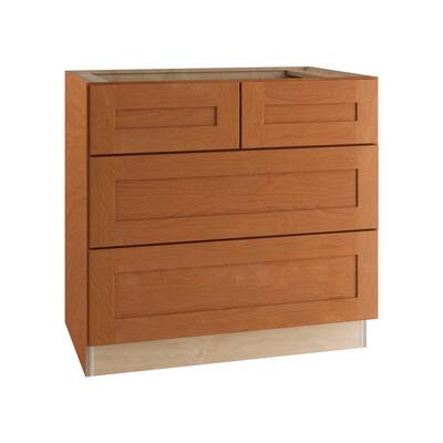 Hargrove Base Cabinets in Cinnamon – Kitchen – The Home Depot