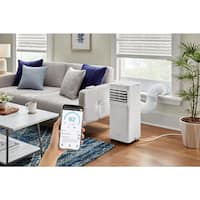 Vissani 6,000 BTU 115-Volt Portable Air Conditioner for 250 sq. ft Rooms in White, Powered by Hubspace VAP06R1AWTS