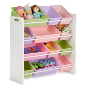 35.98 in. H x 342 in. W x 12.6 in. D MDF 12- Cube Organizer