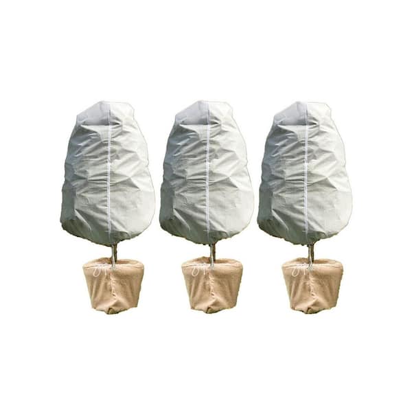20 Gal. Tree Watering Bag Plant Covers Freeze Protection Frost Blankets Outdoor Plants Frost Cloth Zipper Drawstring