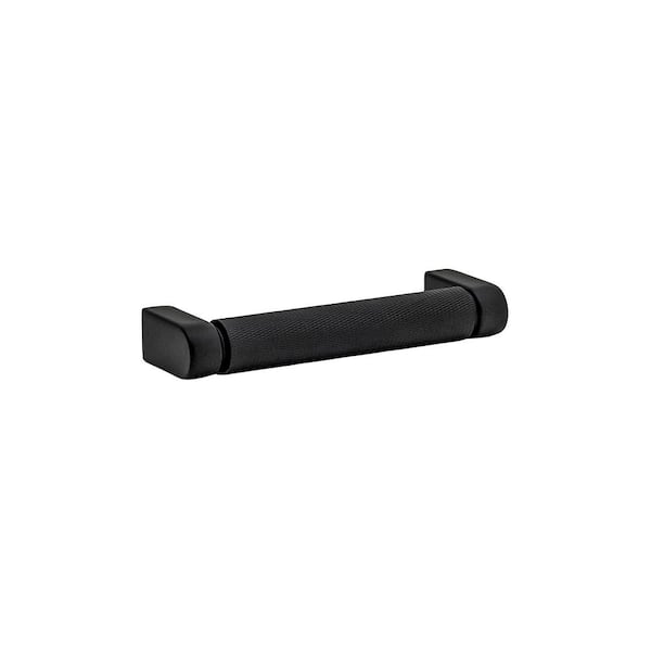 Sumner Street Home Hardware Kent Knurled 3-3/4 in. (96 mm) Center-to-Center Industrial Matte Black Bar Drawer Pull
