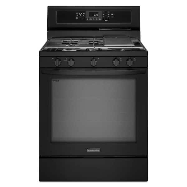 KitchenAid Architect Series II 5.8 cu. ft. Gas Range with Self-Cleaning Convection Oven in Black