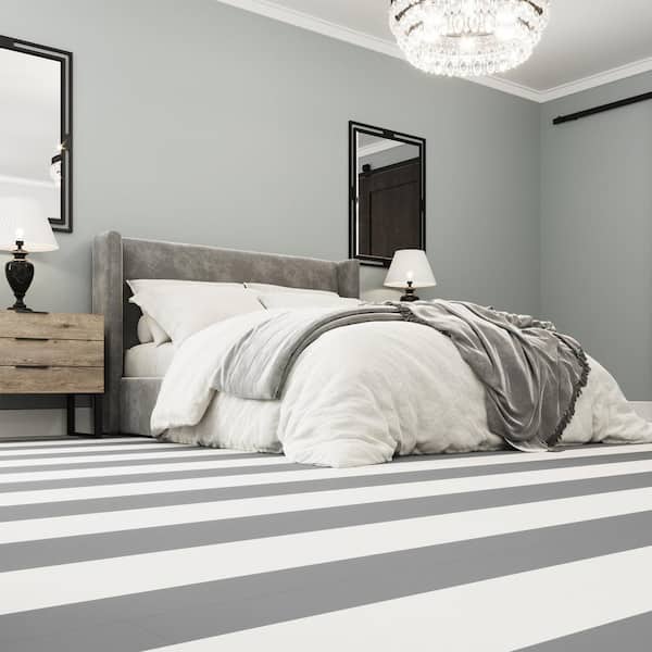 Lucida USA (Sample) MonoCore Pate Gray Solid 22-mil Interlocking Luxury Vinyl Plank