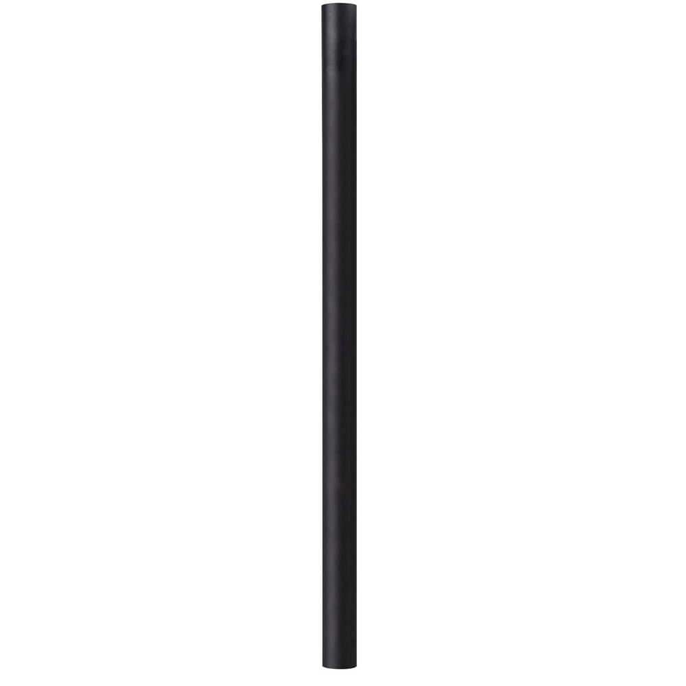 SOLUS 8 ft. Black Outdoor Direct Burial Aluminum Lamp Post fits Most ...