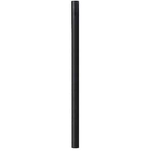 8 ft. Black Outdoor Direct Burial Aluminum Lamp Post fits Most Standard 3 in. Post Top Fixtures Includes Inlet Hole
