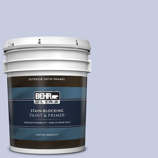 BEHR ULTRA 5 gal. #620C-2 Lilac Bisque Satin Enamel Exterior Paint & Primer