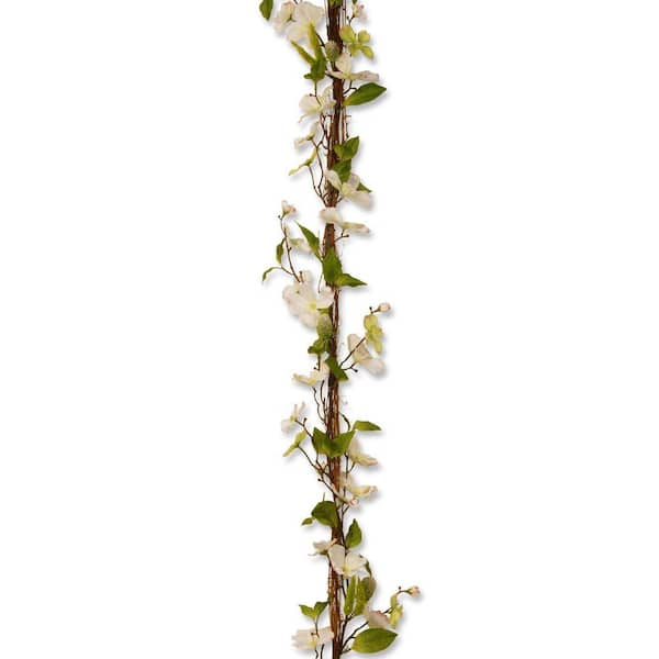 National Tree Company 6 ft. Artificial Dogwood Garland