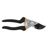 Fiskars 5/8 in. Cut Capacity Steel Blade with Non-Slip Grip 8.46 in. Bypass Pruning Shears 1072982