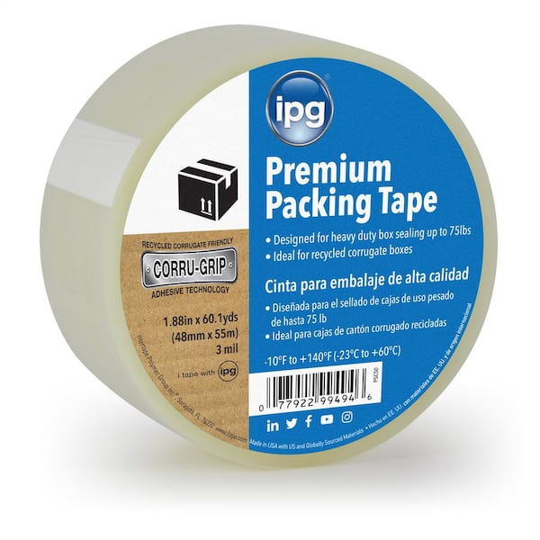 Intertape Polymer Group 1.88 in. x 60.1 yds. Premium Packing Tape with Corrugrip