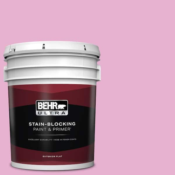 BEHR ULTRA 5 gal. #P120-2 Gumball Flat Exterior Paint & Primer