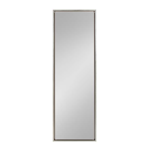 Kate and Laurel Large Silver Composite Glam Mirror (58 in. H X 18 in. W)