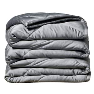 Grey 50 in. x 60 in. x 10 lbs. Weighted Throw Blanket