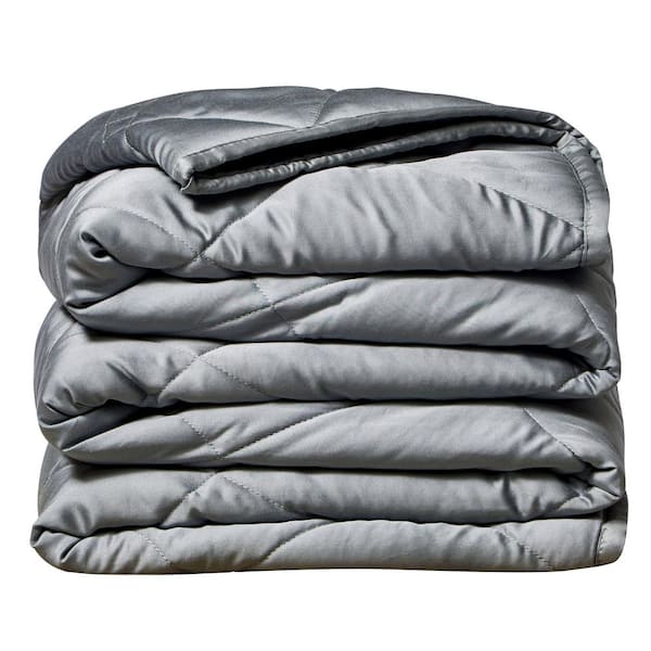 Unbranded Grey 50 in. x 60 in. x 10 lbs. Weighted Throw Blanket