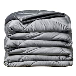 Grey 48 in. x 72 in. x 12 lbs. Weighted Throw Blanket WB BMB GR12