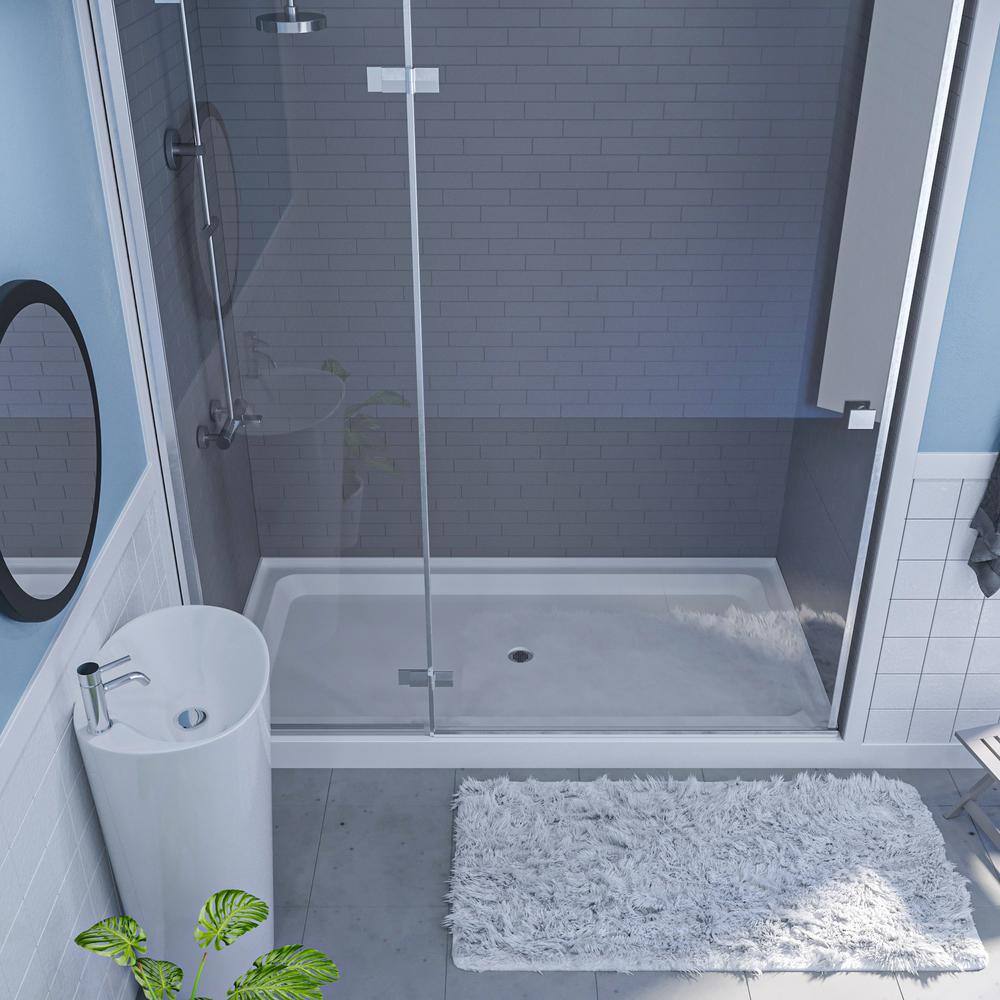 48'' White Acrylic Rectangular Single Shower Base