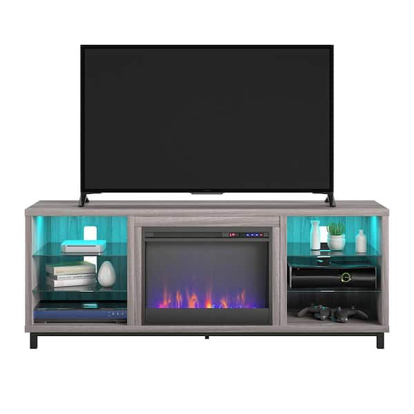 Ameriwood lumina deals fireplace tv stand