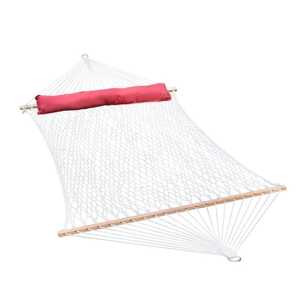 Algoma 13 ft. Cotton Rope Hammock with Pillow