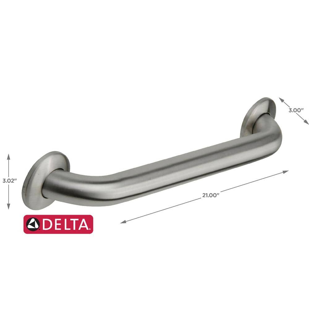 18'' Peened Stainless Steel Bathroom Grab Bar