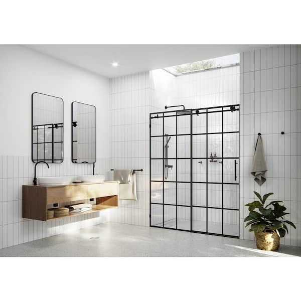 Glass Warehouse Esprit 44 in. - 48 in. x 78 in. Sliding Frameless French Monture Shower Door