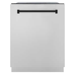 Autograph Edition 24 in. Top Control 6-Cycle Tall Tub Dishwasher with 3rd Rack in Stainless Steel & Matte Black