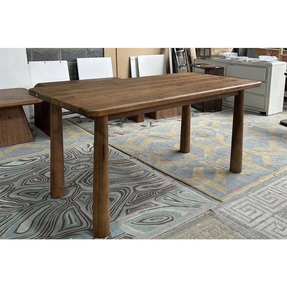 63 in. Rectangle Brown Solid Wood Executive Computer Desk, Large Office Desk Study Writing Table for Home Office