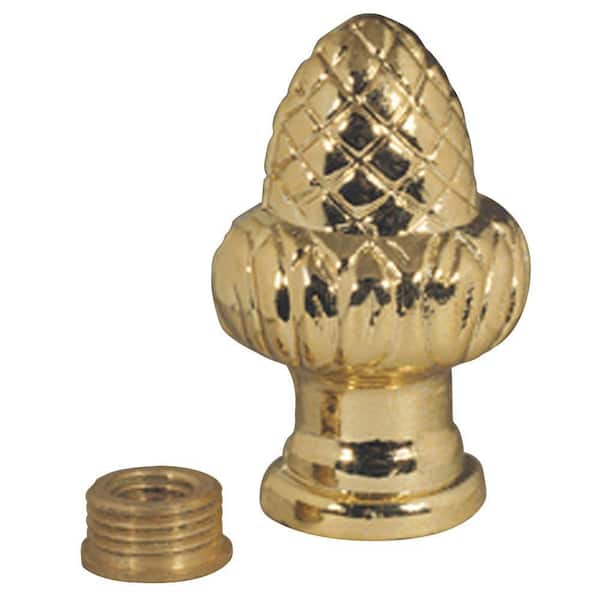 Commercial Electric 1-1/2 in. Brass Acorn Knob Finial