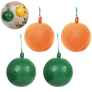 Outdoor Sticky Fly Insect Fruit Ball Trap, 4-Pack