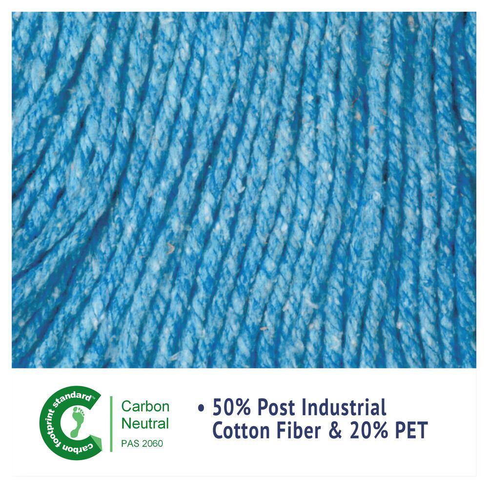 Large Blue Cotton Synthetic Wet Mop Head