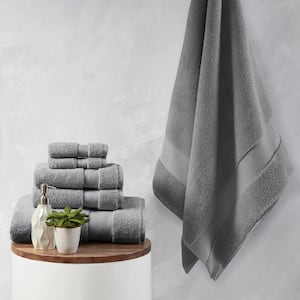 Splendor 6-Piece Charcoal 1000 GSM 100% Cotton Bath Towel Set