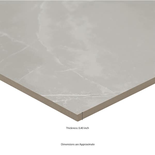 MSI Madison Celeste 24 in. x 24 in. Polished Porcelain Stone Look