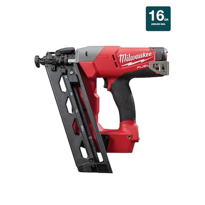 M18 FUEL 18-Volt Lithium-Ion Brushless Cordless 16-Gauge Angled Finish Nailer (Tool Only)