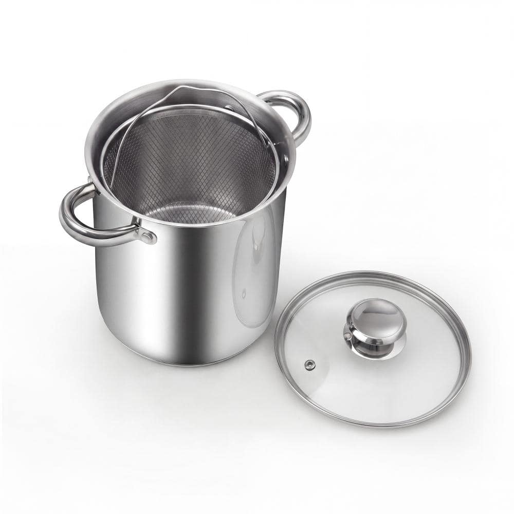 4 Quart Japanese Tempura Small Stainless Steel Deep Frying Pot Stockpot price history on PriceWatchPro